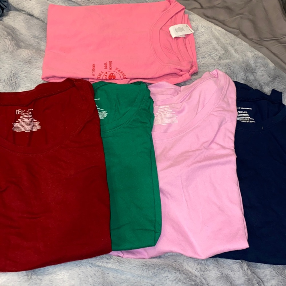 5 shirts
